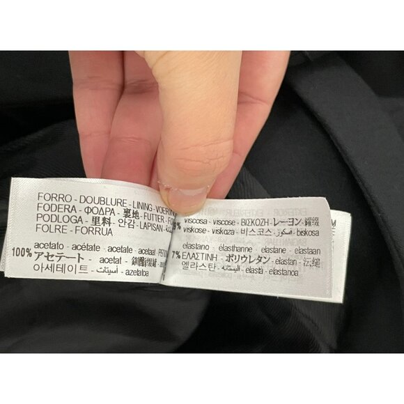 Zara Womens Blazer Suit Jacket M Medium Black Lined Single Breasted 8616/595 NWT - Picture 9 of 13